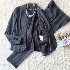 美品✨️ZARA パンツスーツ セットアップ ネイビー M