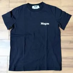 MSGM ロゴプリント Tシャツ XSサイズ ブラック