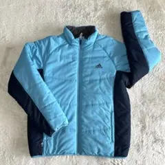 adidas アディダス　ネイビー 中綿ジャケット　サイズ XL