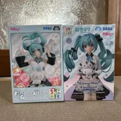 【2体セット】初音ミク プレミアムフィギュア 初音ミク×シナモロール