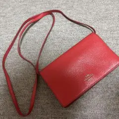 COACH ショルダーバッグ レッド