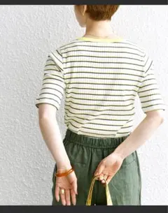 SHIPS any：＜洗濯機可能＞テレコリブハーフスリーブ TEEのサムネイル