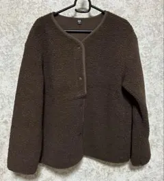 ユニクロ ボアフリース　レディースXL ブラウン