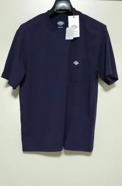 新品タグ付き DANTON ポケットTシャツ 濃いめ暗めの紫 パープル