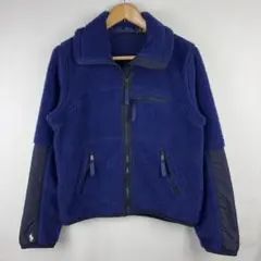 現行タグ ポロ ラルフローレン ボア フリース ジャケット ブルー M