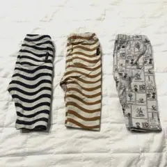 ユニクロ marimekkoストライプ2点、スヌーピー1点 レギンス 3点セット