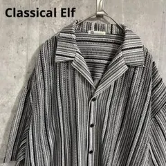 Classical Elf JaVa レース開襟シャツ　ユニセックス　カジュアル