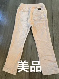 コーデュロイ　パンツ　プティマイン　100 美品　冬　ピンク　温かい