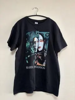 古着　MARILYN MANSON ブラック Tシャツ