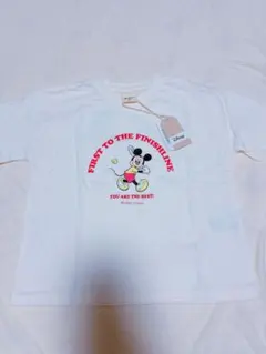 新品タグ付き リトシー Disney ミッキー＆ミニー Tシャツ ホワイトのサムネイル