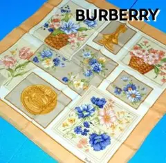 新品レア BURBERRY バーバリー ヴィンテージ柄 透かし生地 スカーフ