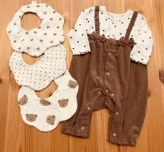 70cmロンパースとスタイ3点セット