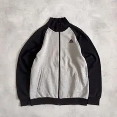 00s adidas バイカラー ラグラン スウェットトラックジャケット y2k