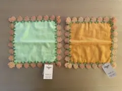 【新品・未使用品】 近沢レース シーズンハンカチ/ 『金木犀』（２枚セット）