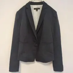 【5號(XS)】內襯圓點 藏青色 彈性 棉質  સાંકડી કોટ