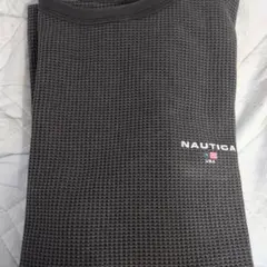 NAUTICA ワッフルニット クルーネック グレーのサムネイル