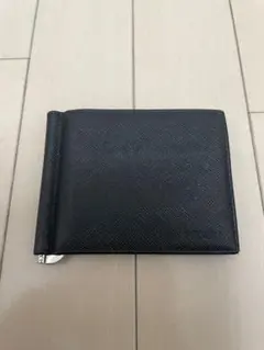 N*影様 PRADA 黒レザー マネークリップ