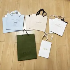 ブランド紙袋5種(8枚)セット Dior GUCCI 他 ギフト用