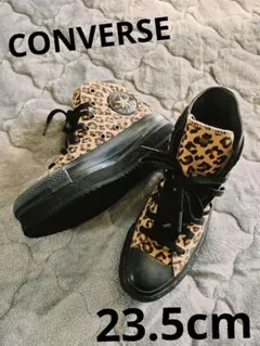 CONVERSE　Leopard　豹柄　厚底　スニーカー　23.5cm y2k