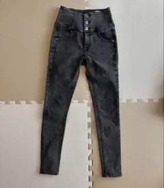 ヘザー ISKO ハイウエスト スキニーデニム スキニーパンツ Sサイズ