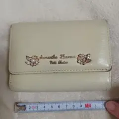 サマンサタバサプチチョイス　三つ折り財布　がま口 ビジュー付き