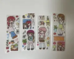 韓国作家ステッカー シール メリング 手帳デコ 平成 日記 mering