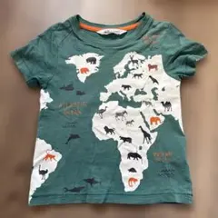 H&M 地図デザイン Tシャツ 98/104