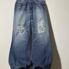 こ*様 2005年製 Levi’s 517 クラッシュ W32 ヒゲ縦落ち ブー