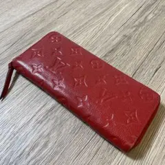 ルイヴィトン ポルトフォイユクレマンス アンプラント 赤 M60169 鑑定済み