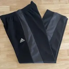 adidas アディダス　ジャージパンツ　ブラック×グレー　M