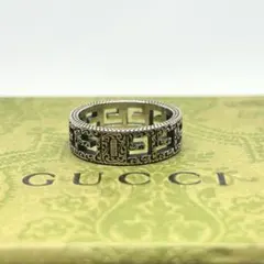 グッチ GUCCI　指輪　リング　15 アラベスク　ワイド　スクエア　14号 グッチ GUCCI 指輪 リング 15 アラベスク ワイド スクエア 14号