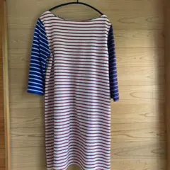 【送料込】レトロなBeamsボーダーワンピース