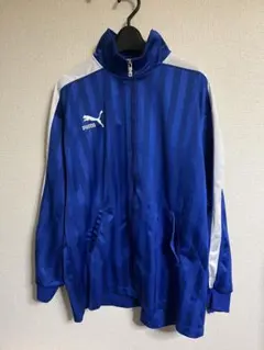 PUMA ジャージ　ストライプ ジップアップジャケット　プーマ　青色　ブルー