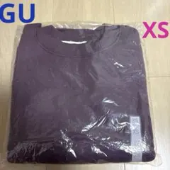 【新品・タグ付】GU 長袖　スウェット　プルオーバー 裏起毛　パープル　紫　XS