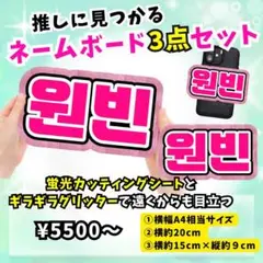 RIIZE ウォンビン ネームボード ハングル うちわ文字 ファンサ オーダーのサムネイル
