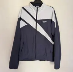 REEBOK ナイロンジャケット ネイビー/グレー