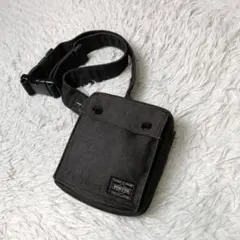 極美品■PORTER SMOKY ショルダーバッグ グレー スマホショルダー
