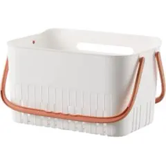 バスケット 収納かご おしゃれ 持ち運び 持ち手付 小物収納 多機能 男女兼用