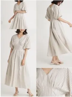 FRAY I.D Vネックウエストタックワンピース サイズ0 美品