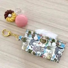 ★なつん★GPSケース まあるいしまえながブルー / 合皮ミント ☆なつん様専用☆GPSケース まあるいしまえながブルー / 合皮ミント