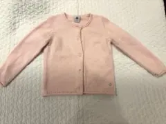 【プチバトー】　カーディガン　ピンク　24m