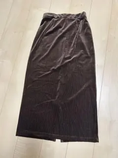 レディース　美品　タイトスカート　コーデュロイ　ブラウン