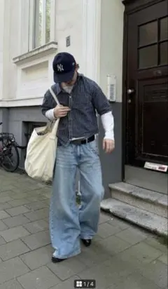 00's old gap 短丈チェックシャツ　Cityboy