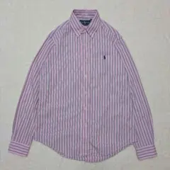 ラルフローレン ストライプシャツ ポニー刺繍 S