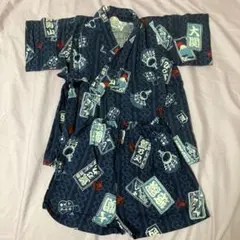 和風柄 甚平 80cm ベビー 上下　綿