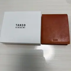 TAKEO KIKUCHI 二つ折り財布 ブラウン