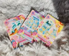 【アイカツカード】星宮いちご　花がらアクアレースコーデセット