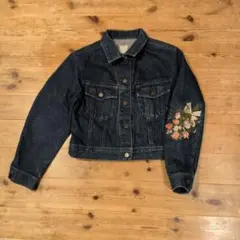 KANEKO ISAO カネコイサオ デニムジャケット 花柄刺繍 Gジャン 2026年最新】KANEKO ISAO カラー：ブルー レディース Gジャン・デニム