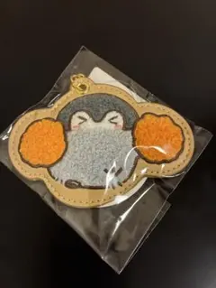 コウペンちゃん　もこもこサガラ刺繍キーホルダー　オレンジ