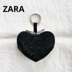 ZARA ハートスタッズ チャーム コインケース